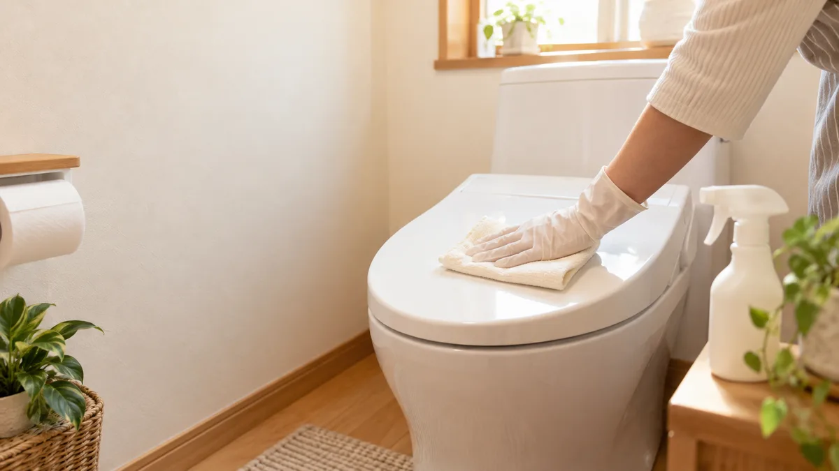 トイレの掃除のイメージ